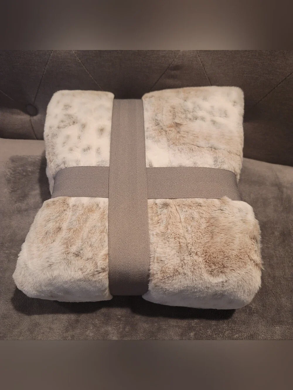 Better Homes And Gardens Faux Fur Throw Blanket - Snow Leopard